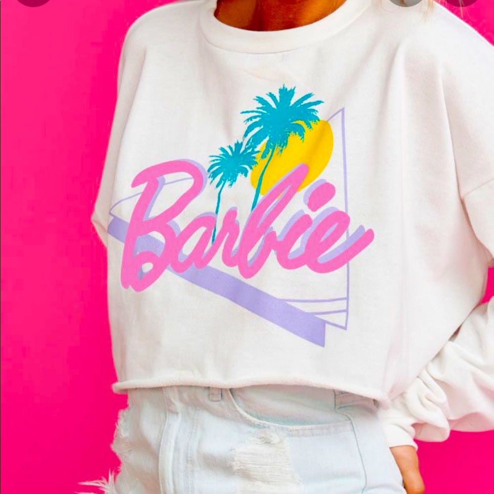Show Me Your Mumu Barbie Crop Sweatshirt